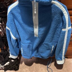 Amazon Blue and light blue Teddy Jacket. Worn once! Super warm and cozy